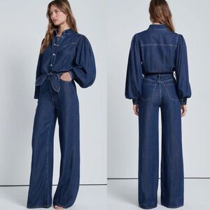 7 For All Mankind Indigo Jumpsuit